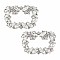 OLYCRAFT 2Pcs Crystal Shoe Buckle Silver Rhinestone Shoe Buckle Crystal Shoe Clips with Detachable Alloy Buckle Clip for Women Wedding Party Shoe Jewelry Accessories 1.65x2.4x0.35
