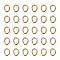 Brass Jump Rings, Oval, Golden, 22 Gauge, 4x3x0.6mm