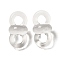 Transparent Acrylic Connector Charms, Number 8 Links, Clear, 22x11.5x11mm, Hole: 5mm, about 625pcs/500g