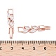 Латунь раз по сравнению с застежками ZIRC-WH0009-02RG-2
