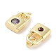 Латунные микро проложить кубического циркония подвески KK-C051-13G-04-2
