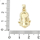 Латунные микро проложить кубического циркония подвески KK-K368-03B-G-3