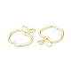 Подвески из сплава Apple с открытой задней панелью и стойкой FIND-G052-48LG-3