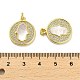Латунные микропаве прозрачные подвески с фианитом KK-K365-02F-G-3