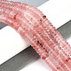 Вишневого кварца стеклянные бусы пряди G-Q189-B03-01-2