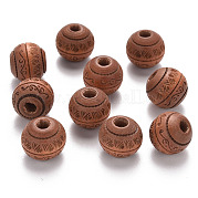 Расписные бусы из натурального дерева WOOD-N006-02A-02