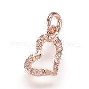 Латунные микро проложить кубического циркония подвески ZIRC-K070-39RG