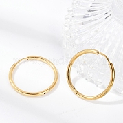 Серьги-кольца Huggie Hoop из нержавеющей стали 304 EJEW-G272-02-20mm-G