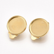 201 фурнитура для сережек-клипс из нержавеющей стали STAS-T045-34C-G