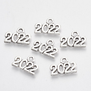 Подвески из сплава в тибетском стиле TIBE-T010-37AS-RS