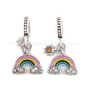 Подвеска из сплава с кристаллами и стразами в европейском стиле FIND-C055-22P