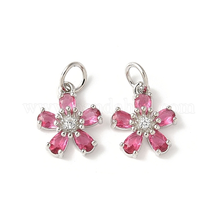 Латунные микро проложить кубического циркония подвески KK-U067-03P-06-1