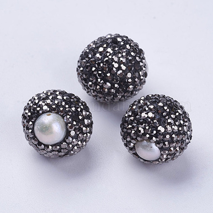 Латуни класс ходит шариков Rhinestone RB-G159-17-1
