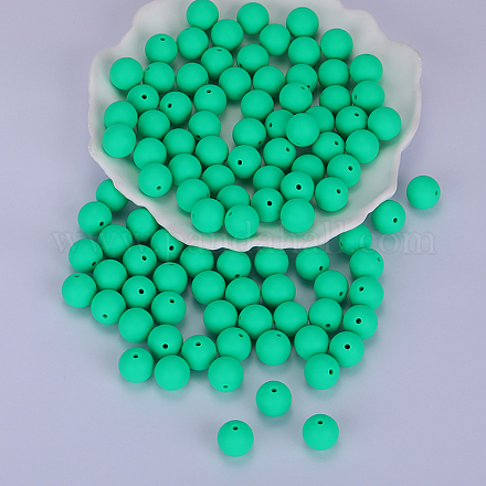 Круглые силиконовые фокусные бусины SI-JX0046A-30-1