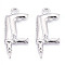 Alloy Pendants, Sewing Machine, Cadmium Free & Nickel Free & Lead Free, Platinum, 27x12x3mm, Hole: 2mm