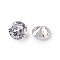 Clear Grade A Diamond Shaped Cubic Zirconia Cabochons, Faceted, 7x4mm