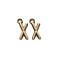 Tibetan Style Alloy Pendants, Cadmium Free & Nickel Free & Lead Free, Letter X, X: 16x8x2mm, Hole: 2mm, about 1724pcs/1000g