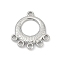 304 Stainless Steel Chandelier Component Links, Ring, Stainless Steel Color, 21.5x20x2.5mm, Hole: 1.6mm