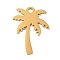 Ion Plating(IP) 304 Stainless Steel Pendants, Laser Cut, Golden, Coconut Tree, 24.5x19x1mm, Hole: 2.5mm