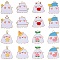 24Pcs 8 Style Halloween Theme Alloy Enamel Pendants, Ghost Charm, Light Gold, Mixed Color, 22~25x20~25x1.5mm, Hole: 1.8mm, 3pcs/style