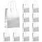 Rectangle Laser Paper Gift Bags, Portable Kraft Paper Bag, with Paper Handles, Silver, 28.95cm, Unfold: 21.25x15.2x8.2cm