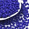 2-Hole Seed Beads, Czech Glass Beads, Medium Blue, 5x3.5x3mm, Hole: 0.5mm, about 650pcs/bag