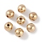 CCB Plastic Round Beads, Golden, 5.5x5mm, Hole: 1.2mm, about 181pcs/20g