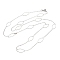 Non-Tarnish 304 Stainless Steel Necklaces, Rolo Chains, Stainless Steel Color, 31.69x0.39 inch(80.5x1cm)