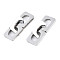 Non-Tarnish 201 Stainless Steel Normal Links Connectors, Laser Cut, Rectangle, Stainless Steel Color, 31mm, Rectangle: 13x10.5x2mm, Inner Diameter: 9x6mm