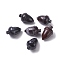Natural Bloodstone Beads, No Hole/Undrilled, for Wire Wrapped Pendant Making, Filbert, 27.5~30x18~19.5mm