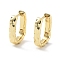 Letter U Rack Plating Brass Hoop Earrings for Women, Long-Lasting Plated, Lead Free & Cadmium Free, Real 18K Gold Plated, 17x13.5x4mm