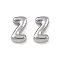 304 Stainless Steel Charms, Letter, Letter Z, 7.5x4.5x3.5mm, Hole: 1.8mm