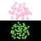 Opaque Luminous Acrylic Beads, Glow in the Dark Beads, Round, Hot Pink, 4mm, Hole: 1mm, about 16666pcs/500g