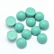 Synthetic Green Turquoise Cabochons, Half Round, 4x2~2.5mm