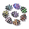 Handmade Lampwork Beads, Fish, Mixed Color, 18x22.5x10.5mm, Hole: 1.2mm
