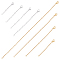 16Pcs 8 Style 304 Stainless Steel Cable Chain Extender, End Chains with Lobster Claw Claps, Golden & Stainless Steel Color, 50~220mm, 2pcs/style