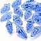 Autumn Theme Transparent Acrylic Beads, Grape, Blue, 46x27x16.5mm, Hole: 3.5mm, about 101pcs/500g
