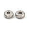Non-Tarnish 304 Stainless Steel Beads, Flat Round, Stainless Steel Color, 5x2mm, Hole: 1.5mm