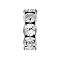 Preciosa® MAXIMA Crystal Multi-Stones Settings, Spacer Beads, Czech Crystal, 711 39 107 Rondelle with Chatons MAXIMA, 00030 Crystal, Platinum, 8mm