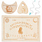Witch Craft Sets, including Wooden Pendulum Board, Crystal Ball & Tarot Card Holder, Natural Rose Quartz & Synthetic Turquoise Dowsing Pendant, Women Pattern, 5pcs/bag