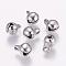 Tarnish Resistant 304 Stainless Steel Charms, Bell Shape, Stainless Steel Color, 11x8x8mm, Hole: 2mm