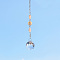 Crystal Glass Sun Catcher Pendant, Rainbow Maker, DIY Garden & Home Decoration, Bisque, 195x30mm