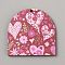 Single Face Printed Heart Wood Pendants, Valentine's Day Wooden Charms, Arch, 40x40x2.5mm, Hole: 1.5mm