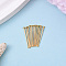Brass Flat Head Pins, Nickel Free, Long-Lasting Plated, Real 18K Gold Plated, 19.5x0.7mm, Head: 2mm