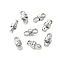 Non-Tarnish 304 Stainless Steel Connerctor Charms, Stainless Steel Color, 8x3.5mm, Hole: 2.5x1.5mm