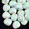 Resin Cabochons, AB Color, Shell, Aquamarine, 21x19x6mm