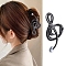 Resin Claw Hair Clips, Mucical Note, Hair Accessories for Girls or Women, Gunmetal, 110x50mm