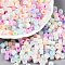 Glass Seed Beads, Ceylon, Round Hole, Cylinder, Mixed Color, 4x5.5mm, Hole: 1.8mm, about 2500pcs/pound