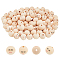 PH PandaHall 100pcs Smile Face Wood Beads 20mm Wooden Beads Natural Wood Beads Loose Beads with Face Head Beads for Bracelet Necklace Jewelry Macrame Key Chain Angel Craft Christmas Decor, 4.7mm Hole
