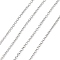 Tarnish Resistant 304 Stainless Steel Cable Chains, Soldered, with Spool, Oval, Stainless Steel Color, 2.5x2x0.5mm, about 164.04 Feet(50m)/roll